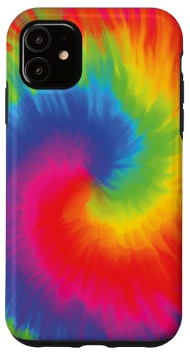 Hülle für iPhone 11 Batikfärbung in Regenbogenfarben Hülle für iPhone 11 Batikfärbung in Regenbogenfarben von Quinn Cafe