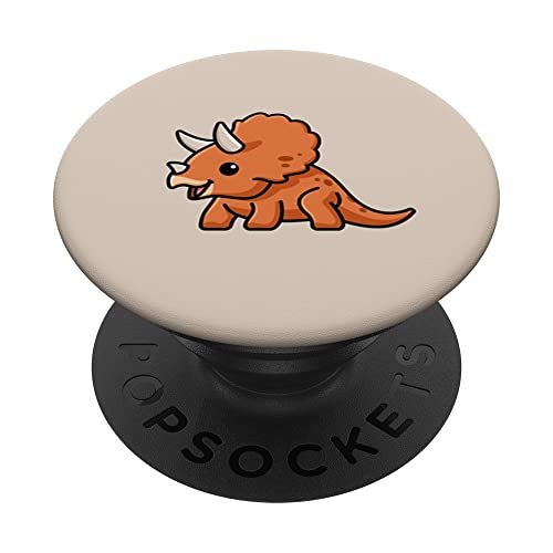 Kawaii süßer Triceratops Dinosaurier PopSockets mit austauschbarem PopGrip Kawaii süßer Triceratops Dinosaurier PopSockets mit austauschbarem PopGrip von Quinn Cafe