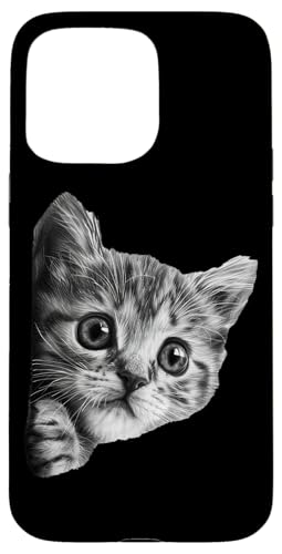 Peeking Grey Cat Hülle für iPhone 15 Pro Max Peeking Grey Cat Hülle für iPhone 15 Pro Max von Quinn Cafe