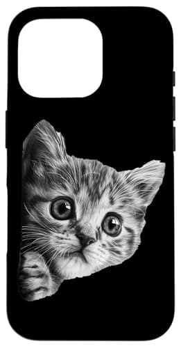 Peeking Grey Cat Hülle für iPhone 16 Pro Peeking Grey Cat Hülle für iPhone 16 Pro von Quinn Cafe