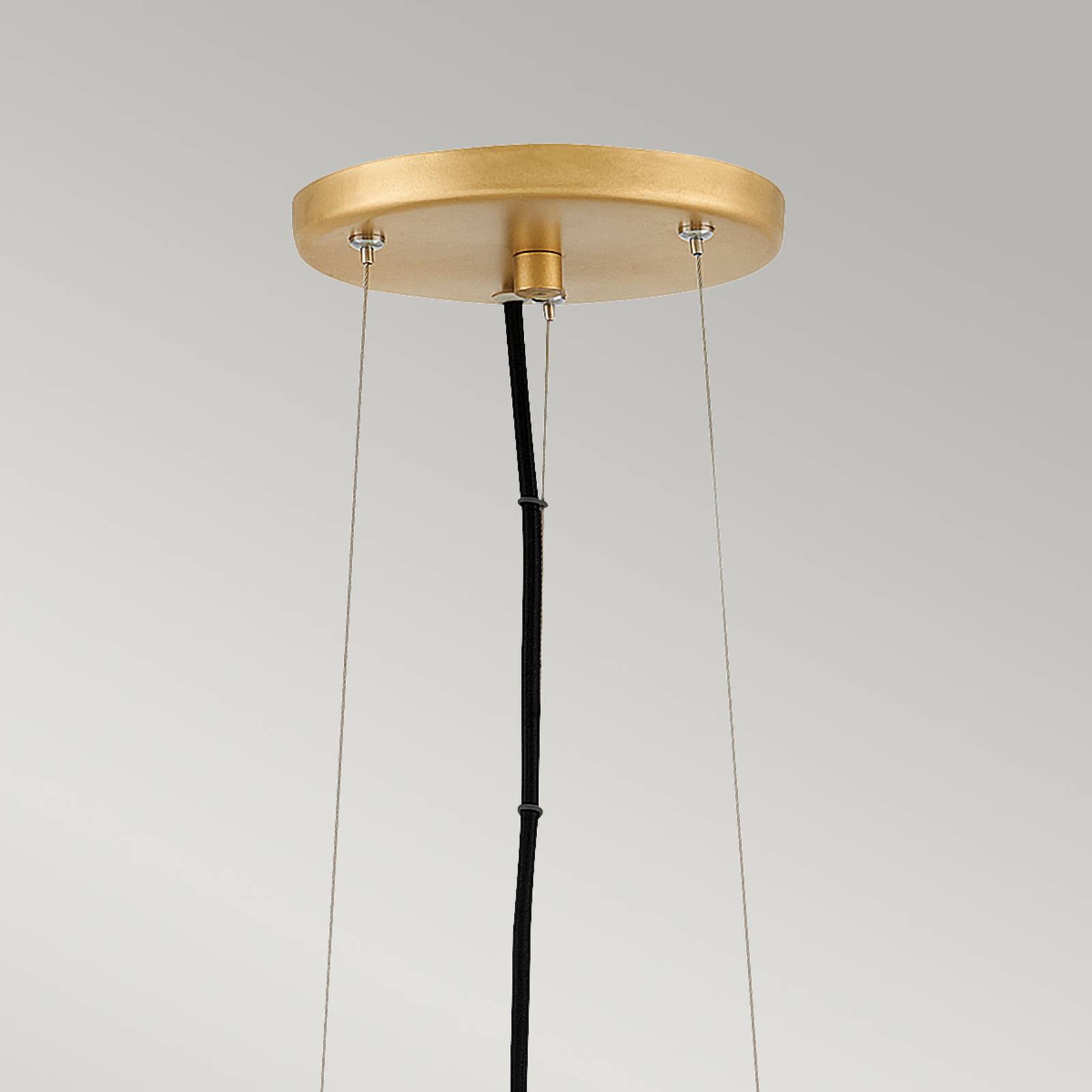 Hängeleuchte Nula, 1-flammig muschelweiß/gold Hängeleuchte Nula, 1-flammig muschelweiß/gold von Quintiesse