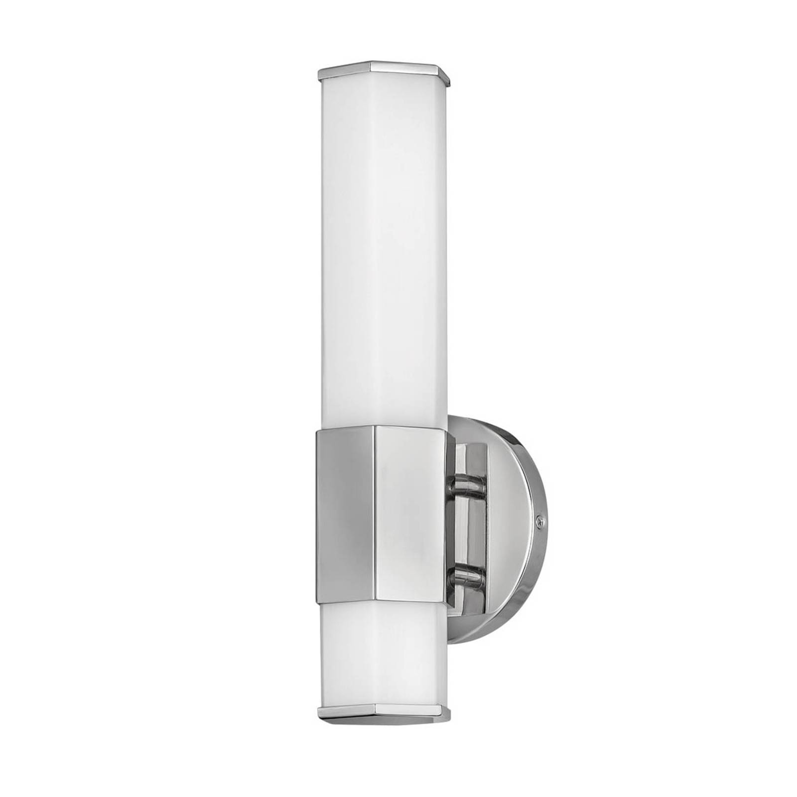 LED-Bad-Wandleuchte Facet Single, 3000 K, chrom LED-Bad-Wandleuchte Facet Single, 3000 K, chrom von Quintiesse