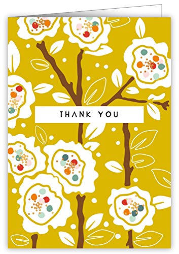 Quire Pretty In Print Card Thank You Flowers von Quire Collection