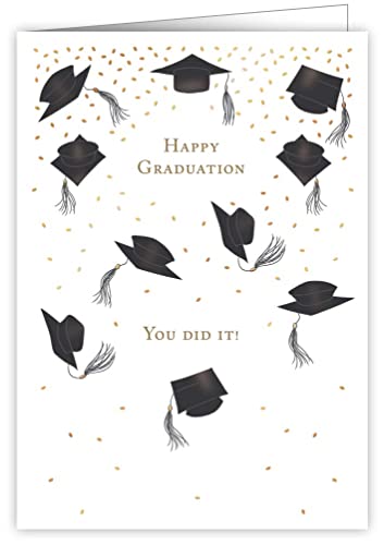 Card Graduation Hats in the Air von Quire Collections