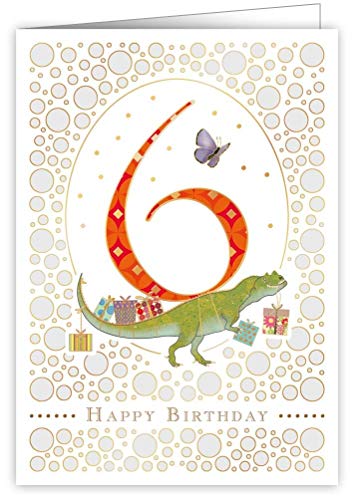 Geburtstagskarte "Happy Birthday", Alter 6 von Quire Collections