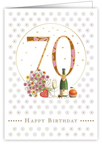 Geburtstagskarte "Happy Birthday" 70 von Quire Collections