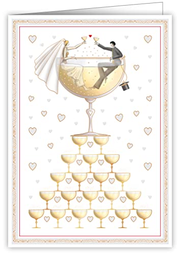 Karte Champagnerpaar von Quire Collections