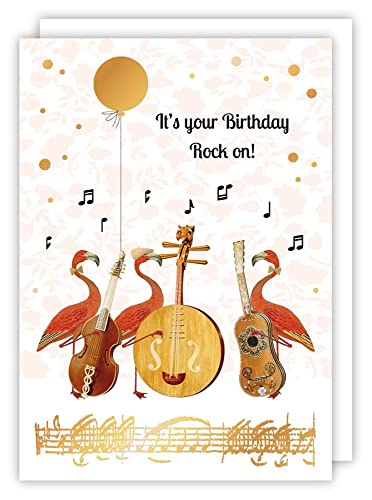 Quire Collections Piet Card Birthday Rock On von Quire Collections