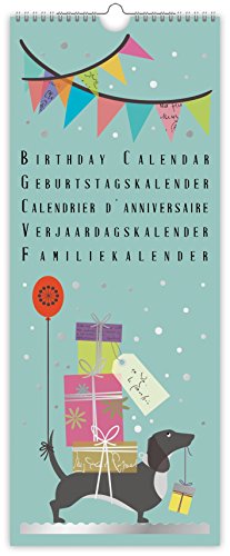 Quire Collections Geburtstagskalender Clearwater 140 x 340 mm von Quire Collections