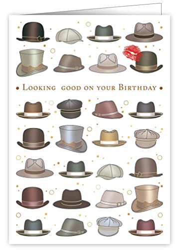 Quire Collections Karte Happy Birthday Hüte & Caps von Quire Collections