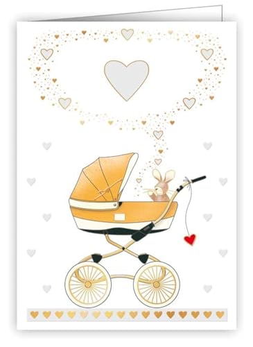 Quire Collections Quire Mini-Kinderwagen, Goldfarben, 70 x 89 mm von Quire Collections