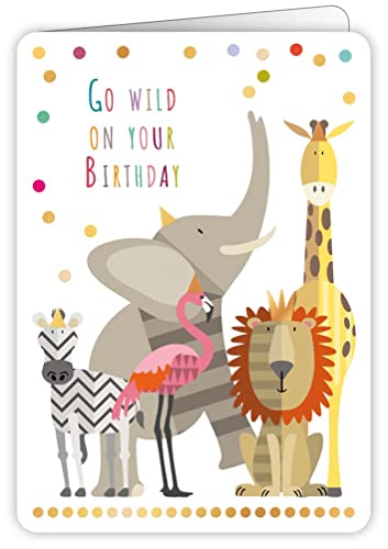 Quire Colourround Card Go Wild Birthday von Quire Collections