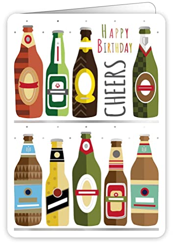 Quire Colourround Card Happy Birthday Cheers von Quire Collections