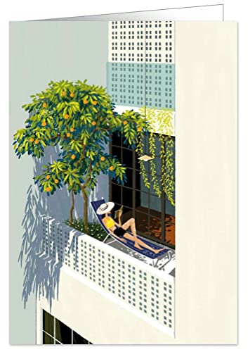 Quire Heartfelt Card Woman Sunbathing von Quire Collections