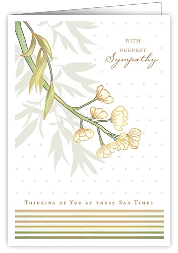 Quire Ivory White Card Sympathy Flower von Quire Collections