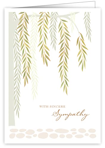 Quire Ivory White Card Sympathy Willow von Quire Collections