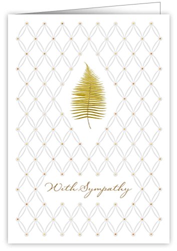 Quire Ivory White Card With Sympathy von Quire Collections