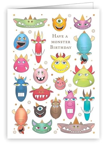 Quire Mini-Karte "Have A Monster Birthday" von Quire Collections