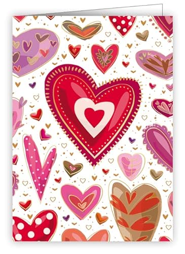 Quire Mini-Karte "Love Hearts" von Quire Collections