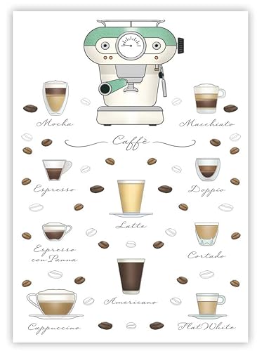 Quire Postkarte mit Kaffeemotiv von Quire Collections