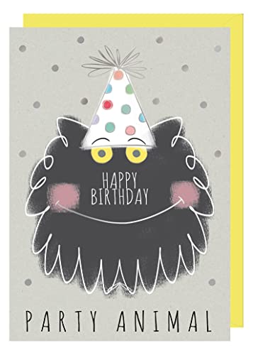 Quire Rough Elegance Karte Happy Birthday Party Tier von Quire Collections