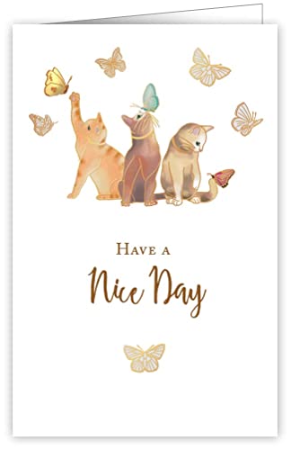 Quire Touch Of Classic Card Cats & Butterflies von Quire Collections