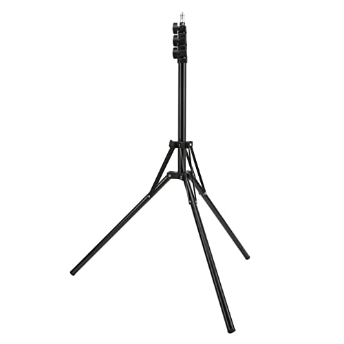 Qukaim 190 cm Lichtstativ, verstellbares Fotografie-Stativ für LED-Videoleuchte, faltbares Fotostudio-Stativ mit 1/4-Zoll-Schraube, kompatibel mit Softboxen und Reflektoren von Qukaim