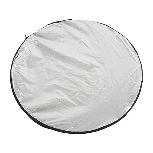 Qukaim 5 in 1 Lichtreflektoren, 110 cm, Multi-Portable, Reflektor-Set mit durchscheinenden, silberfarbenen, goldfarbenen, weißen und schwarzen Reflektoren, inklusive Tragetasche von Qukaim
