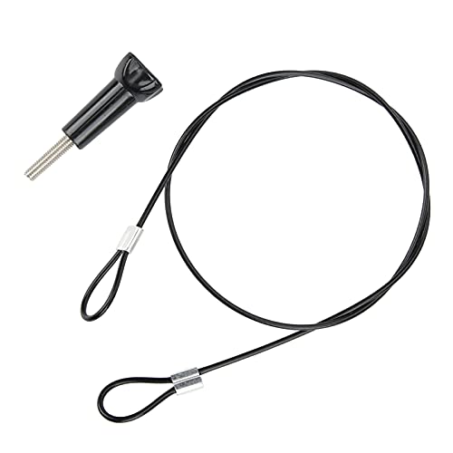 Qukaim 60 cm Edelstahl-Anti-Verlust-Halteband, 6,35 mm Schraube für/Osmo Action, Kamerasicherheitsgurt, Edelstahl-Lanyard-Kabel Qukaim 60 cm Edelstahl-Anti-Verlust-Halteband, 6,35 mm Schraube für/Osmo Action, Kamerasicherheitsgurt, Edelstahl-Lanyard-Kabel von Qukaim