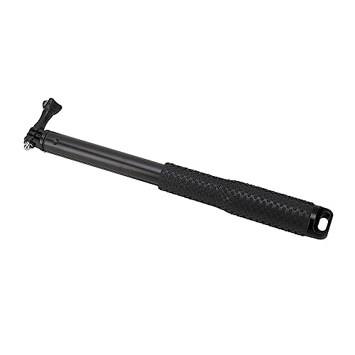 Qukaim 91,4 cm Selfie-Stick, ausziehbarer Hand-Selfie-Stick aus Aluminiumlegierung für Action-Kamera und Handy, Mini-tragbares Design, Schwarz von Qukaim