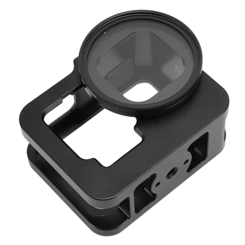 Qukaim Action-Kamera-Aluminiumkäfig, Schutzgehäuse, Rahmengehäuse mit Kaltschuh-Halterung und UV-Filter, Aluminium-Legierung, kompatibel mit verschiedenen Action-Kameras Qukaim Action-Kamera-Aluminiumkäfig, Schutzgehäuse, Rahmengehäuse mit Kaltschuh-Halterung und UV-Filter, Aluminium-Legierung, kompatibel mit verschiedenen Action-Kameras von Qukaim