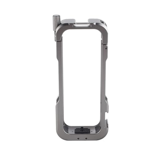 Qukaim Action-Kamera-Rahmen für X4, Aluminium-Legierung, Schutzkäfig, Video-Rig mit Kaltschuh-Halterung und 1/4-Zoll-Schraubenlöchern für Mikrofon und LED-Licht von Qukaim