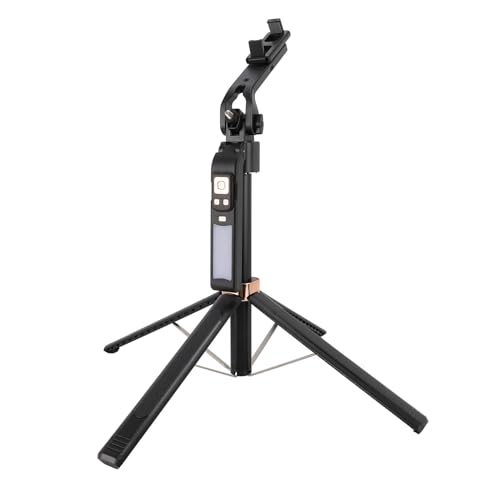 Qukaim Automatischer Gesichts-Tracking-Stabilisator für Smartphone-Kamera, 1,5 m ausziehbare Handyhalterung Quadrupod mit Fernbedienung und Fülllicht für Selfie-Vlogging Qukaim Automatischer Gesichts-Tracking-Stabilisator für Smartphone-Kamera, 1,5 m ausziehbare Handyhalterung Quadrupod mit Fernbedienung und Fülllicht für Selfie-Vlogging von Qukaim