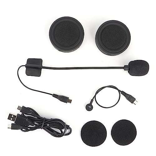 Qukaim BT17 Wasserdichter Bluetooth-Helm-Kopfhörer, Stereo-Musik, Motorrad, Reiten, Headset, Helm-Kopfhörer, Reiten von Qukaim