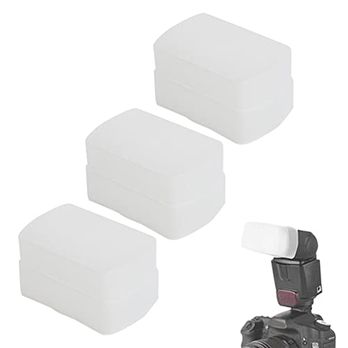 Qukaim Blitz-Diffusor-Reflektor, 3 Stück, faltbar, universal, Speedlight, Blitz-Softbox-Diffusor mit Klettverschluss, kompatibel mit Canon 580EX, Mini-Digitalkamera-Blitz-Diffusoren Qukaim Blitz-Diffusor-Reflektor, 3 Stück, faltbar, universal, Speedlight, Blitz-Softbox-Diffusor mit Klettverschluss, kompatibel mit Canon 580EX, Mini-Digitalkamera-Blitz-Diffusoren von Qukaim