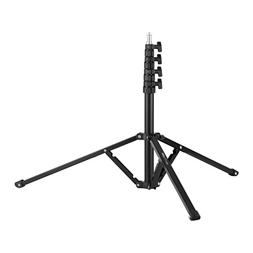 Qukaim FL2009 Verstellbarer Metall-Stativ, 10 kg Tragfähigkeit, 1/4 Zoll Schraube, maximale Höhe 182 cm für Fotostudio, Reflektor, Softbox, LED-Video-Lichtschirm von Qukaim