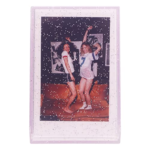 Qukaim Foto-Aufbewahrungsbox für 7,6 cm Sofortbildkamera, violett, transparent, glitzernd, Mini-Fotohalter mit Handseil, Foto-Organizer-Etui für Bilder und Karten Qukaim Foto-Aufbewahrungsbox für 7,6 cm Sofortbildkamera, violett, transparent, glitzernd, Mini-Fotohalter mit Handseil, Foto-Organizer-Etui für Bilder und Karten von Qukaim