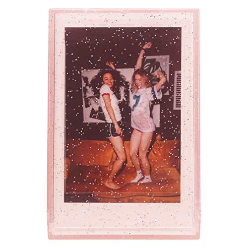 Qukaim Foto-Aufbewahrungsbox für 7,6 cm Sofortbildkamera-Fotos, Mini-Fotohalter mit Handseil, rosa transparenter Glitzer, Foto-Organizer-Fall, 7,6 cm Bildkoffer Qukaim Foto-Aufbewahrungsbox für 7,6 cm Sofortbildkamera-Fotos, Mini-Fotohalter mit Handseil, rosa transparenter Glitzer, Foto-Organizer-Fall, 7,6 cm Bildkoffer von Qukaim