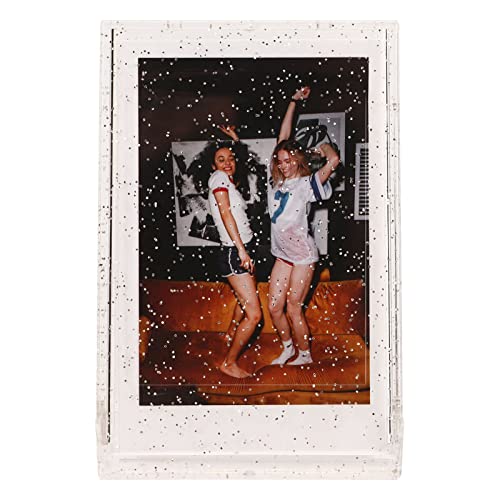 Qukaim Foto-Aufbewahrungsbox für 7,6 cm Sofortbildkamera-Fotos, transparenter Glitzer-Mini-Fotohalter mit Handseil, Foto-Organizer-Tasche für Bilder und Karten Qukaim Foto-Aufbewahrungsbox für 7,6 cm Sofortbildkamera-Fotos, transparenter Glitzer-Mini-Fotohalter mit Handseil, Foto-Organizer-Tasche für Bilder und Karten von Qukaim