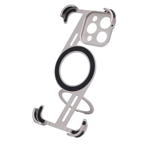 Qukaim Framel Ultra Dünn Metall Handyhülle mit Kickstand Stoßfest Bumper Case für 16 Pro Max Minimalistisches Design Leicht Schlank Qukaim Framel Ultra Dünn Metall Handyhülle mit Kickstand Stoßfest Bumper Case für 16 Pro Max Minimalistisches Design Leicht Schlank von Qukaim