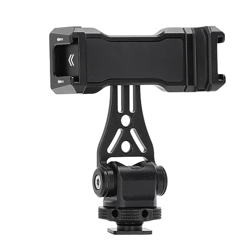 Qukaim Handy-Stativ-Halterungsadapter, 360 Grad horizontal drehbare Metall-Telefonhalterung mit drehbarem Kaltschuh für Vlogging und Streaming, kompatibel mit den meisten Smartphones Qukaim Handy-Stativ-Halterungsadapter, 360 Grad horizontal drehbare Metall-Telefonhalterung mit drehbarem Kaltschuh für Vlogging und Streaming, kompatibel mit den meisten Smartphones von Qukaim