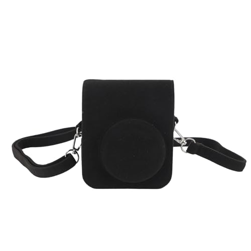 Qukaim Mini Sofortbildkamera Schutztasche, Filztasche mit Verstellbarem Gurt, Abnehmbare obere Abdeckung für Mini 12, Schwarz, Sofortbildkameratasche Qukaim Mini Sofortbildkamera Schutztasche, Filztasche mit Verstellbarem Gurt, Abnehmbare obere Abdeckung für Mini 12, Schwarz, Sofortbildkameratasche von Qukaim