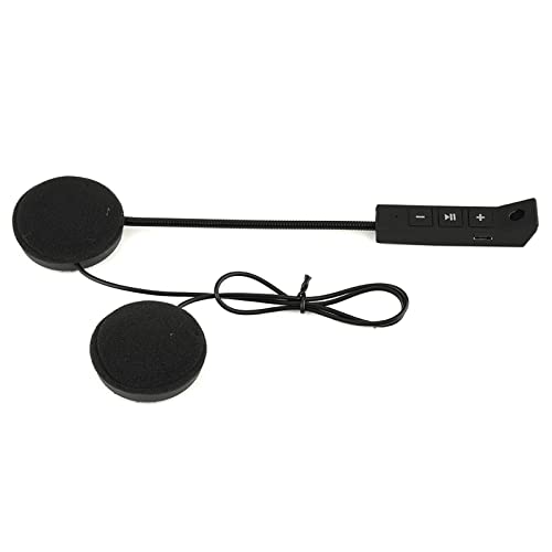 Qukaim Motorradhelm BT Headset, 1 Paar Kopfhörer Lautsprecher für Hände Telefonieren, Wirel Helm Headset für Motorradfahren, leicht und kompakt von Qukaim
