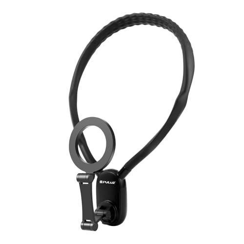 Qukaim PU947B Magnetische Handyhalterung, Schnellentriegelung, Halstelefonhalterung, Brusthalterung für 15/14/13/12, Android-Smartphone, leichter Halshalter von Qukaim
