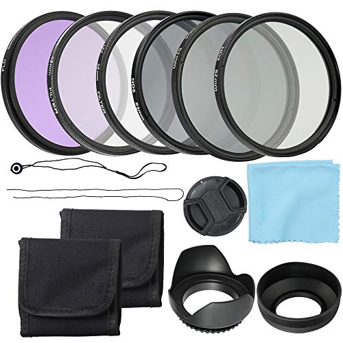 Qukaim Profional Kameraobjektivfilter-Set, 52 mm UV, CPL, FLD und ND Graufilter-Set, Fotografie-Accories, wasserdichte Aufsatzfilter Qukaim Profional Kameraobjektivfilter-Set, 52 mm UV, CPL, FLD und ND Graufilter-Set, Fotografie-Accories, wasserdichte Aufsatzfilter von Qukaim