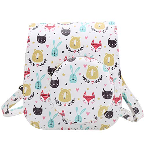 Qukaim Schulterkamera-Schutzhülle, niedliches Tiermuster, Tasche für Mini 11/9 Sofortbildkamera, leicht, verstellbarer Gurt, Design Qukaim Schulterkamera-Schutzhülle, niedliches Tiermuster, Tasche für Mini 11/9 Sofortbildkamera, leicht, verstellbarer Gurt, Design von Qukaim