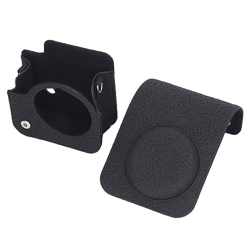 Qukaim Sofortbildkamera-Schutztasche, Vintage-3D-Muster, Tragetasche für Mini 12, schwarzes Spitzendesign, leicht und kompakt Qukaim Sofortbildkamera-Schutztasche, Vintage-3D-Muster, Tragetasche für Mini 12, schwarzes Spitzendesign, leicht und kompakt von Qukaim