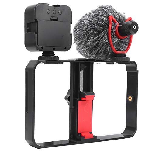 Qukaim YELANGU Vlog Live Handy Fotografie Unterstützung Set Video Shooting Stabilisator Telefonkäfig Fülllicht Fotografie Accord Kompatibel mit Smartphones Qukaim YELANGU Vlog Live Handy Fotografie Unterstützung Set Video Shooting Stabilisator Telefonkäfig Fülllicht Fotografie Accord Kompatibel mit Smartphones von Qukaim