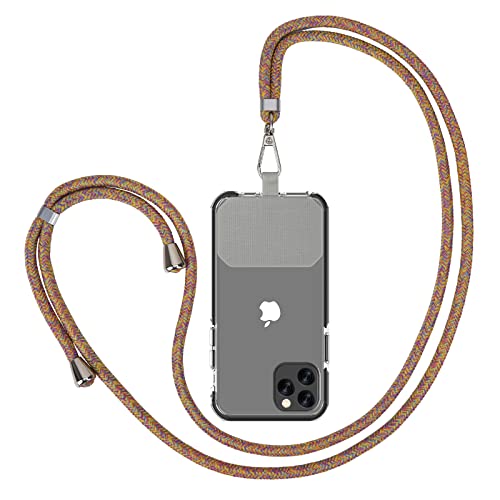 Qunfa Universal Phone Chain Lanyard, verstellbare, abnehmbare Smartphone-Kette, kompatibel mit jeder Handyhüllen-Kombination, kompatibel mit jedem Handy und Smartphone (gemischtes Gold) von Qunfa