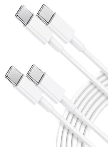 Quntis 2Pack 100W USB C auf USB C kabel, 2m Schnellladekabel USB C Typ C PD Ladekabel kompatibel mit MacBook Pro Air iPad Pro iPad Air Galaxy S23 S22 Ultra S21 S20 Pixel 7 Huawei P30 iPhone 15 Switch von Quntis